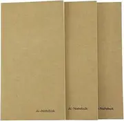 Travelers Notebook Inserts Lined Paper, Refill for Travel Journal, 7.4 X4 Inch - Set of 3-240 Pages, Supply by ai-natebok