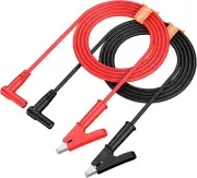 4Mm Banana Plug to Alligator Clip - 15A 1000V Pure Copper Flexible Electrical Te