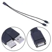 USB Splitter 2.0, USB Y Cable Female to Male Hub Power Cord Extension