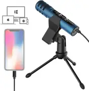 Microphone with Desktop Tripod, Plug&Play, PS4, Mac and Windows