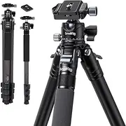 SmallRig Lightweight Compact Carbon Fiber Tripod with Detachable Monopod, 360° Ball Head, Quick Release Plate, Load up to 26.5 lbs/12 kg-4060