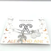 ALEX AND ANI Silver Candy Cane Charm Bracelet