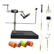 Rotary Fly Tying Vise Fishing Fly Tieing Tools Portable Lure Making with Fly