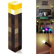 Home Decoration Minecraft Game Torch Lamp Led Night Light Rechargeable Gift