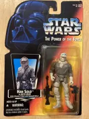 1995 Kenner Star Wars The Power of the Force Han Solo in Hoth Gear New