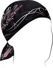 Polyester Flydanna Micro Mesh Head Gear Pinstripe Heart One size fits most ZM152