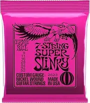 [Ernie Ball] Super Slinky 7-String Nickel Wound Electric Guitar Strings - 9-52 Gauge