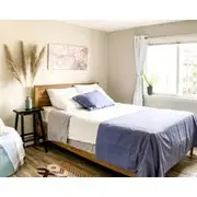 Peaceful 2bed/2bath By Train W/ac Office Patio