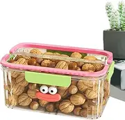Grape Container for Fridge - Large Capacity Vegetable Saver Produce Keeper - Fridge Fruit Bowl with Handle, Salad Saver Containers, Stackable Veggie Containers for Refrigerator