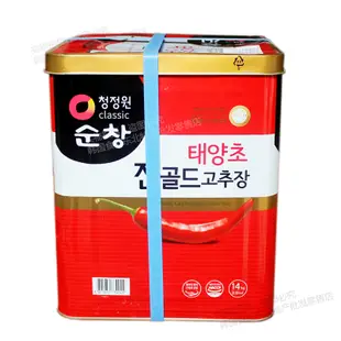 包郵韓國進口清淨園辣椒醬14kg淳昌辣椒醬大醬包飯醬韓式料理醬料