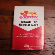 Box 12 NEW Vtg MAGIC MARKER Model 79 Waterproof Broad Tip GREEN Permanent Ink