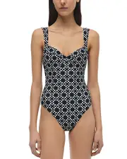 Simkhai Lexi Bustier One Piece Swimsuit