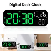 Digital LED Large Display Wall Desk Alarm Clock With Calendar Temperature Date
