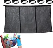 Pool Float Net | Swim Hammock Holder - Hangable Large Anti-Sagging Toy Net for Poolside Organization Beach Party Cleanup Indoor Fence Debris Removal