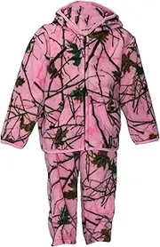 [TrailCrest] Toddler Camo Two Piece Fleece Jacket & Pants Set