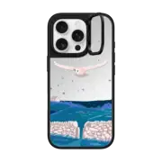 iPhone 16 Pro Mirror Ring Stand Case MagSafe Compatible Owl at Night by Papio Press