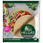 Helga's Traditional Wholemeal Wraps 8 pack