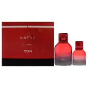 Tumi Kinetic for Men 2 Pc Giftset 3.4oz EDP Spray, 1oz EDP Spray