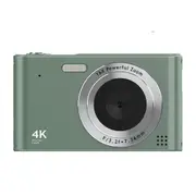 Digital Camera, Kids Camera, Vlog Camera with 64GB Card, Lanyard, 16X Zoom Anti Shake, Card Reader for Kid Student Children Teen Girl Boy, Green