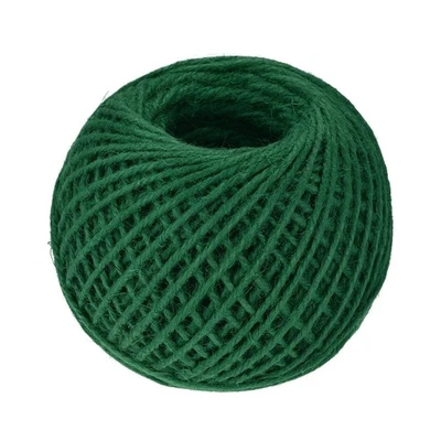 328 Feet 2.5mm Garden Twine, Jute Rope, Jute Twine String Cords Dark Green