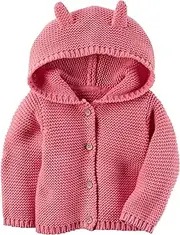 [Carter's] Baby Girls Hooded Cardigan Pink