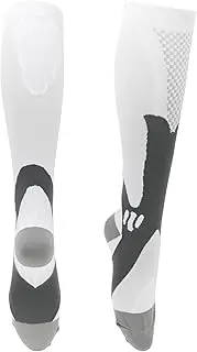 [X AUTOHAUX] Cycling Socks Absorb Sweat Outdoor Bike Socks White Grey Size m Neutral and Universal 1 Pair Color Matching
