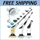Rechargeable Spin Scrubber - 2 Speed for Deep Cleaning & Versatile Brush Set
