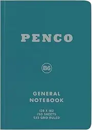 Penco 5mm Grid General Notebook, Green, B6 Size