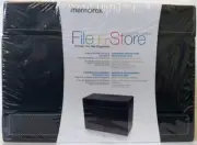 Memorex CD DVD Storage Box 120 Disc FlipTop Faux Leather **Warehouse Pickup Only