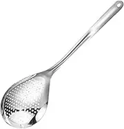 STOBAZA Professional Grade Stainless Steel Strainer Spoon Strainer Spoon for Frying Kitchen Filtering Oil Tool Noodles Colander Sturdy