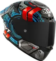 KYT TT-Revo Synchrotron, full face helmet , color: Black/Blue/Grey/Red , size: XXL