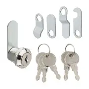 Sturdy Metal Letter Box Lever Lock with 16mm Cylinder Length Keys and Plates