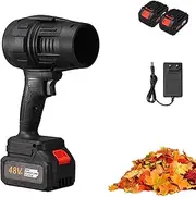 Turbosweep Cordless Power Blower, Dual Battery Multi-Purpose Cleaner, 2025 New Upgrade 350000rpm Cordless Leaf Blower, for Patio Blowing Leaves (Black,2 Battery)