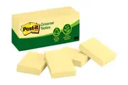 Post-It Pop-Up Recycled Notes For Dispenser 76x76mm Yellow Colours 12 Pads