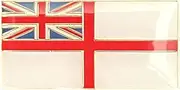 [Panda Loco] Royal Navy White Ensign | British Navy Flag (Rectangle), Metal