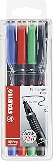 STABILO OHP Pen Permanent OHP Pen - Fine Wallet of 4