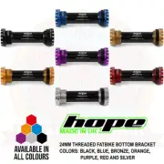 Hope Fatbike BSA Bottom Bracket 24mm Threaded 100mm - All Colors - Brand New