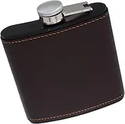 KOMBIUDA Leakproof Stainless Steel Flask 6oz Compact for Outdoor for Wine Liquor