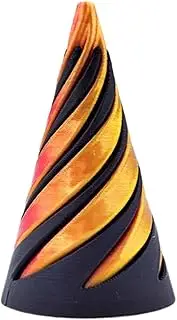 Impossible Cone, 3D Printed Spiral Cone Fidget Toys, Impossible Pyramid Passthrough Sculpture, Impossible Pyramid Passthrough Sculpture, Pass Through Pyramid Fidget Toy for Kids and Adults Gift