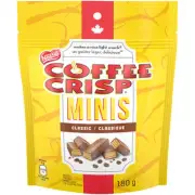 COFFEE CRISP NESTLE Minis, 180g/6.3 oz