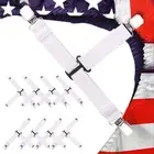 Upgrade Bed Sheet Straps 8 PCS Heavy Duty Holder for Corners Fitted Clips