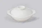 ! Ginpō Kan'iru 7-gō Nabe, 2-3 people, White, Ivory, Earthenware po From Japan