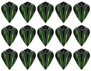 5 New Sets Harrows Noble Kite Dart Flights – Ships w/ Tracking - Green
