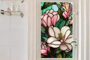 1 Sheet Static Cling Window Sticker Privacy Film Frosted Window Covering Film-Style 1