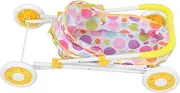 HAWILLOSCH Doll Pushchair Baby Doll Stroller for Girls Toddlers Educational Playset Folding Bassinet Christmas Birthday Present
