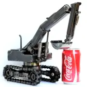 One-Of-A-Kind Valentine Gift, Excavator scrap metal sculpture, Wow Gift for Dad