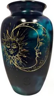 Sun & Moon Night Urn - Humans & Burial Urns for Ashes -(Adult) Vintage
