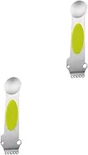 Anneome 2pcs Stainless Steel Lemon Planer Five for Easy Peeling Multi-Functional Fruit Grater for Citrus and More Essential Kitchen Tool for Garnishing and Cocktails