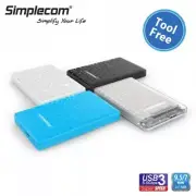 Simplecom 2.5'' Hard Drive Enclosure Case to USB 3.0 UASP for HDD SSD Tool Free