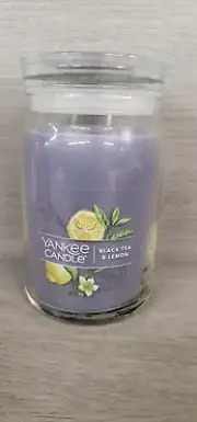 Yankee Candle Black Tea & Lemon 20 oz. Double Wick Luxury Jar New